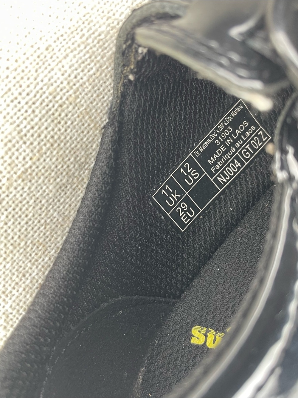 Dr. Martens Little Girl Black Patent Leather Mary Jane’s - Picture 7 of 9